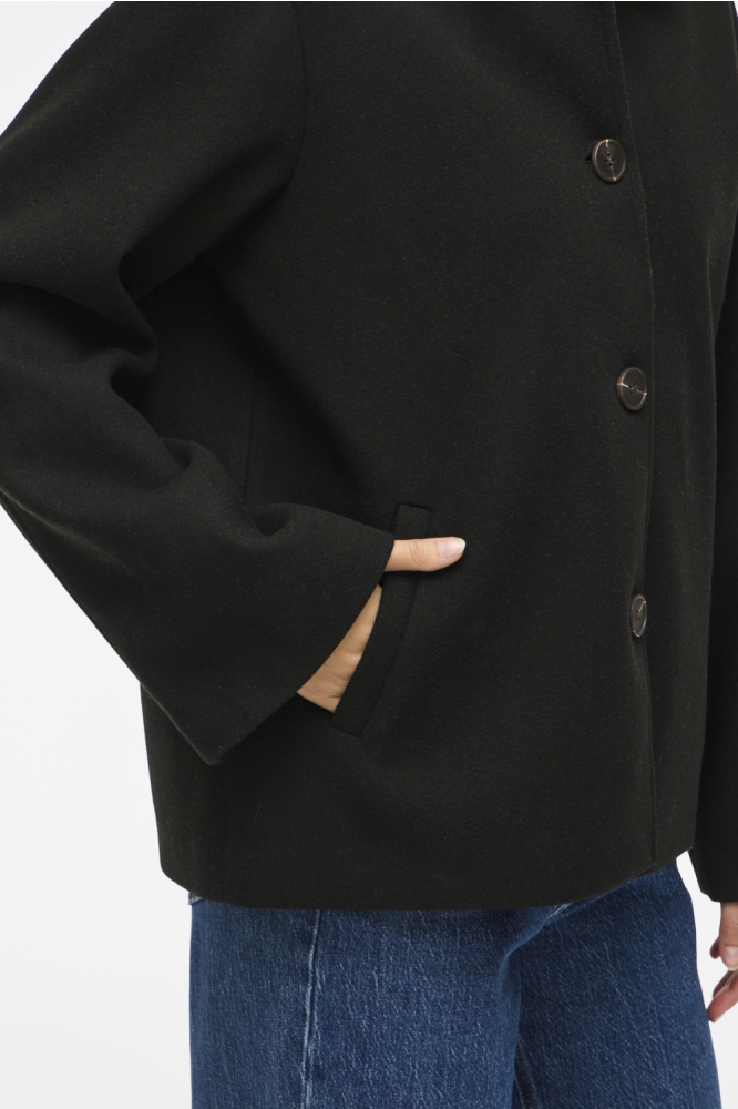 VICLAUDIA L/S JACKET- NOOS 14107786 Black Beauty